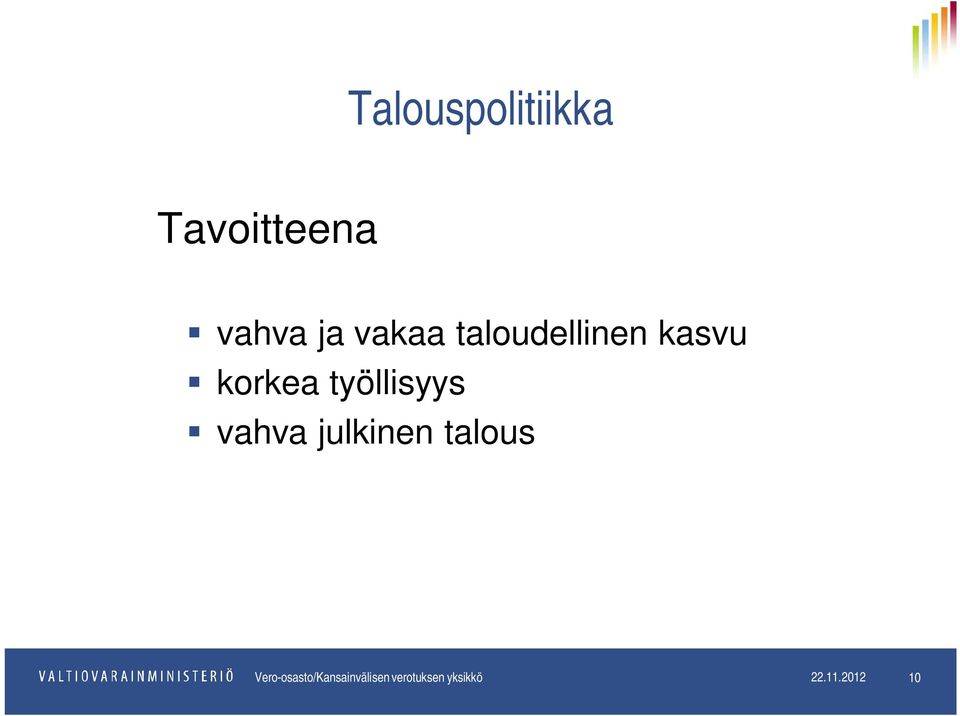 julkinen talous Osasto