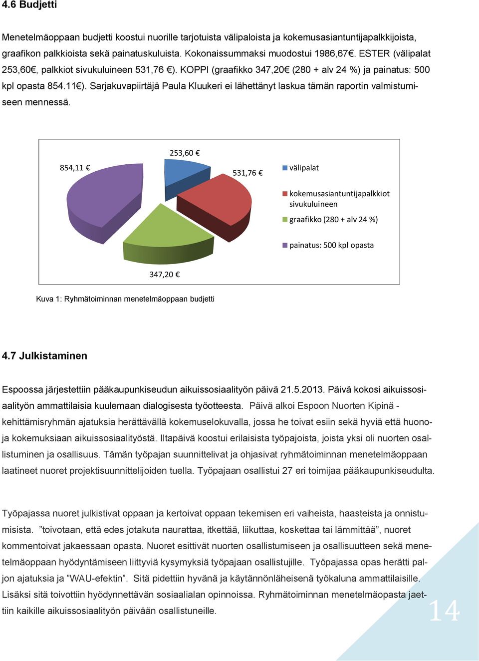 Sarjakuvapiirtäjä Paula Kluukeri ei lähettänyt laskua tämän raportin valmistumiseen mennessä.