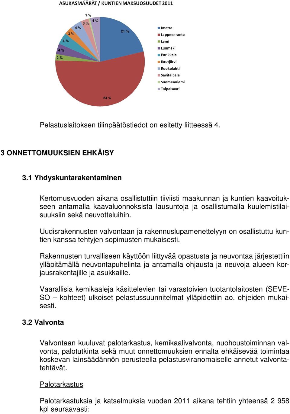 neuvotteluihin. Uudisrakennusten valvontaan ja rakennuslupamenettelyyn on osallistuttu kuntien kanssa tehtyjen sopimusten mukaisesti.