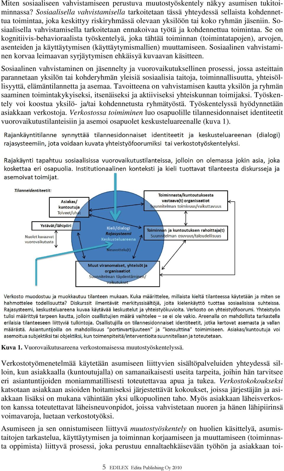 Sosiaalisella vahvistamisella tarkoitetaan ennakoivaa työtä ja kohdennettua toimintaa.