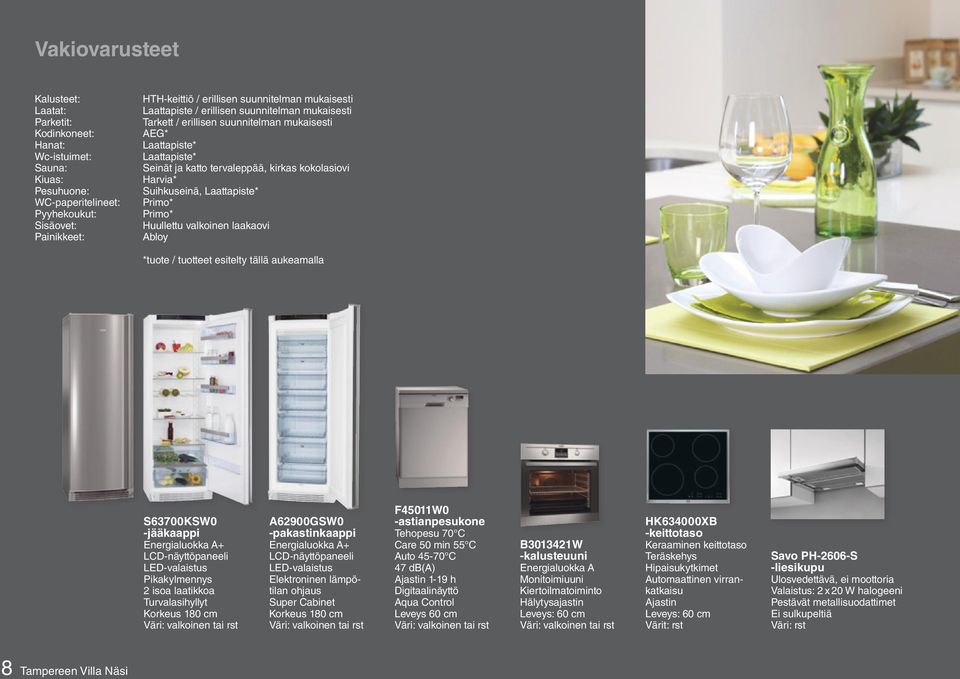 Suihkuseinä, Laattapiste* Primo* Primo* Huullettu valkoinen laakaovi Abloy *tuote / tuotteet esitelty tällä aukeamalla S63700KSW0 -jääkaappi Energialuokka A+ LCD-näyttöpaneeli LED-valaistus