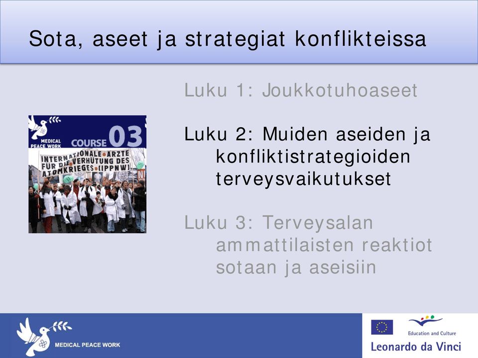 konfliktistrategioiden terveysvaikutukset Luku