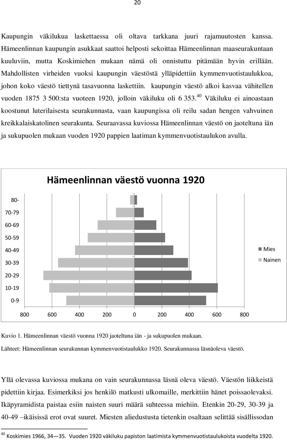 Mahdollisten virheiden vuoksi kaupungin väestöstä ylläpidettiin kymmenvuotistaulukkoa, johon koko väestö tiettynä tasavuonna laskettiin.