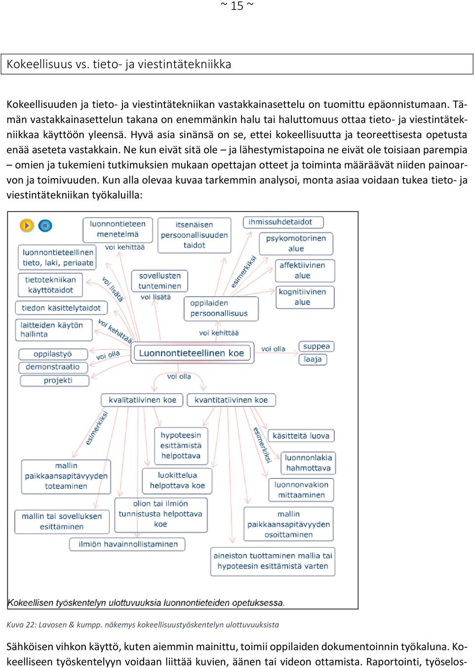 Hyvä asia sinänsä on se, ettei kokeellisuutta ja teoreettisesta opetusta enää aseteta vastakkain.