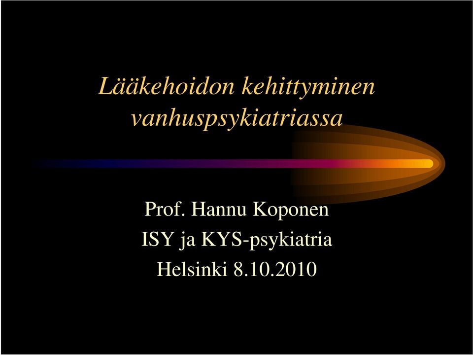 Hannu Koponen ISY ja
