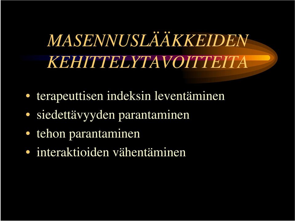 indeksin leventäminen siedettävyyden