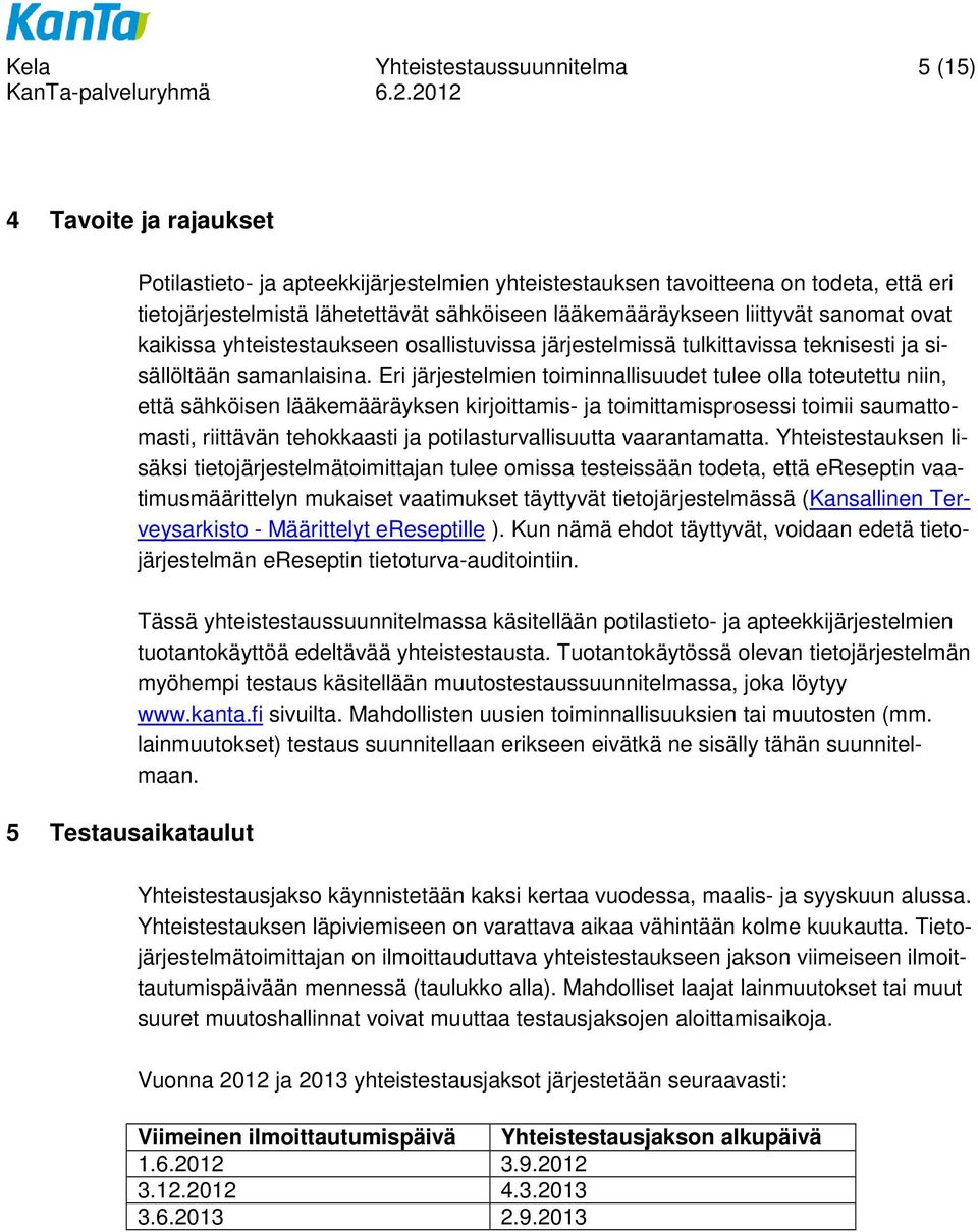 Eri järjestelmien toiminnallisuudet tulee olla toteutettu niin, että sähköisen lääkemääräyksen kirjoittamis- ja toimittamisprosessi toimii saumattomasti, riittävän tehokkaasti ja