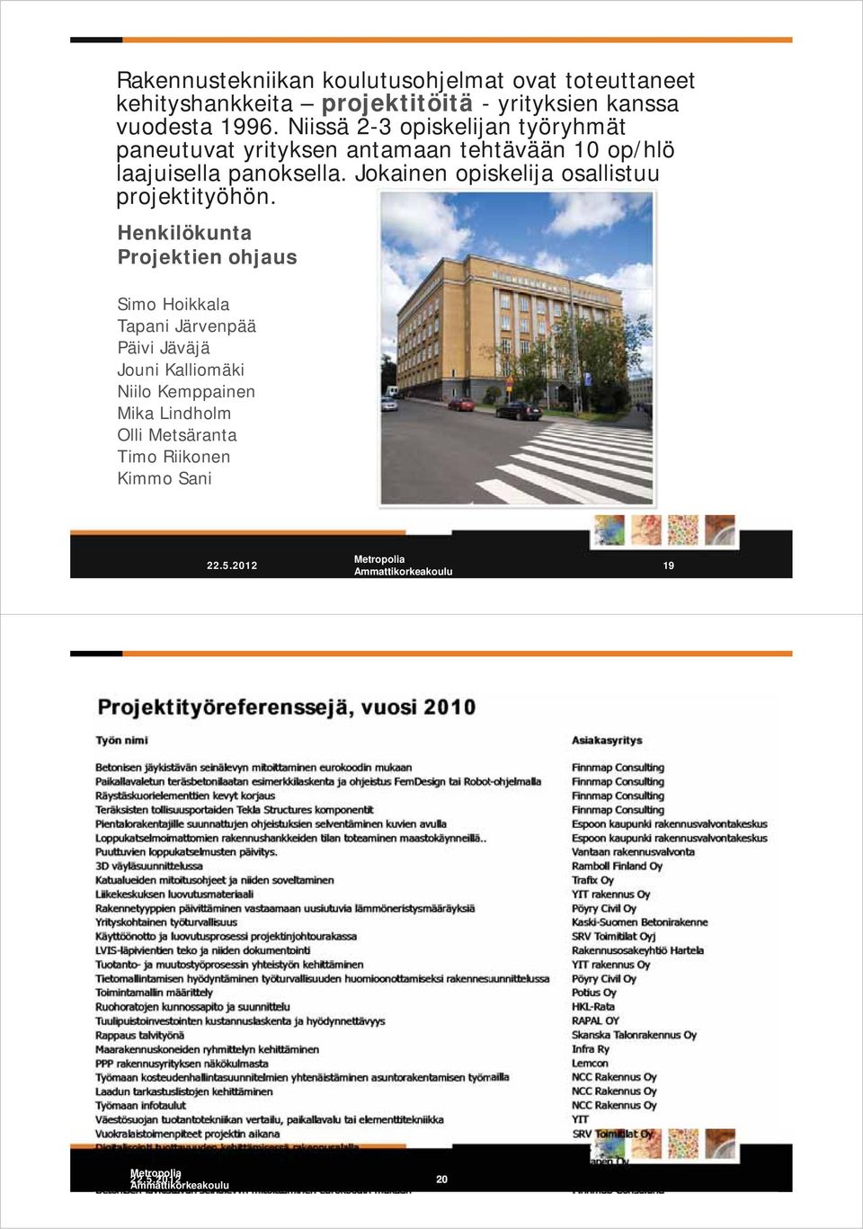 Jokainen opiskelija osallistuu projektityöhön.