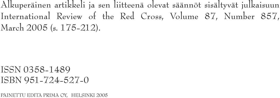 Cross, Volume 87, Number 857, March 2005 (s. 175-212).