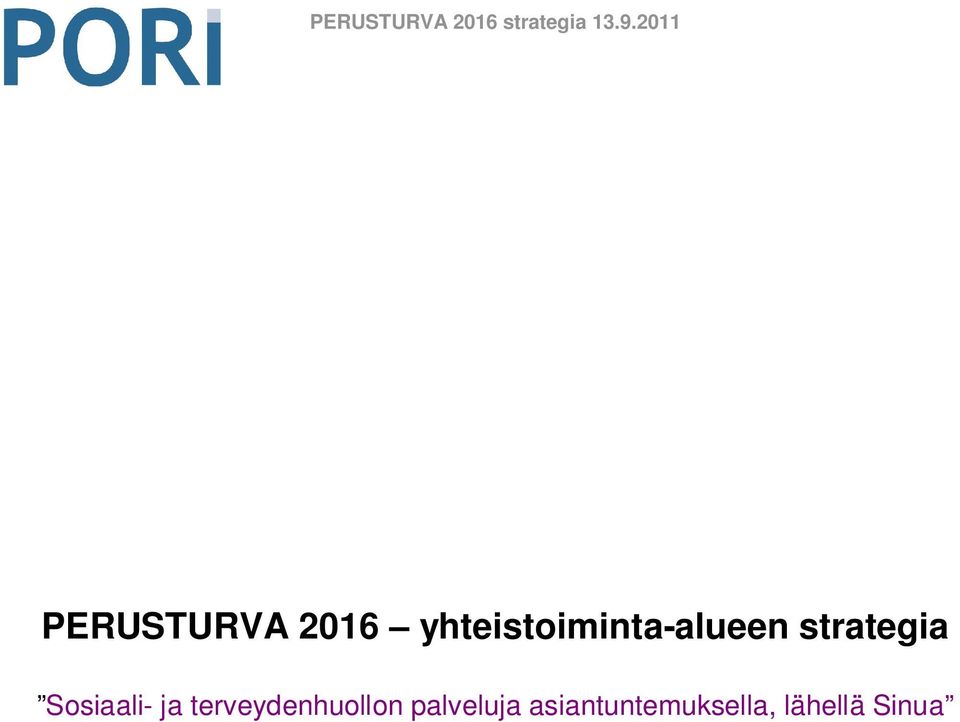 strategia Sosiaali- ja