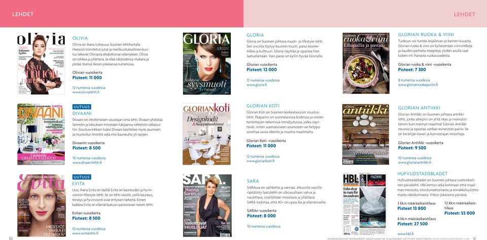 fi GLORIA Gloria on Suomen johtava muoti- ja lifestyle-lehti. Sen sivuilta löytyy kaunein muoti, paras kosmetiikka ja kulttuuri. Gloria näyttää ja opastaa tien laatuelämään.