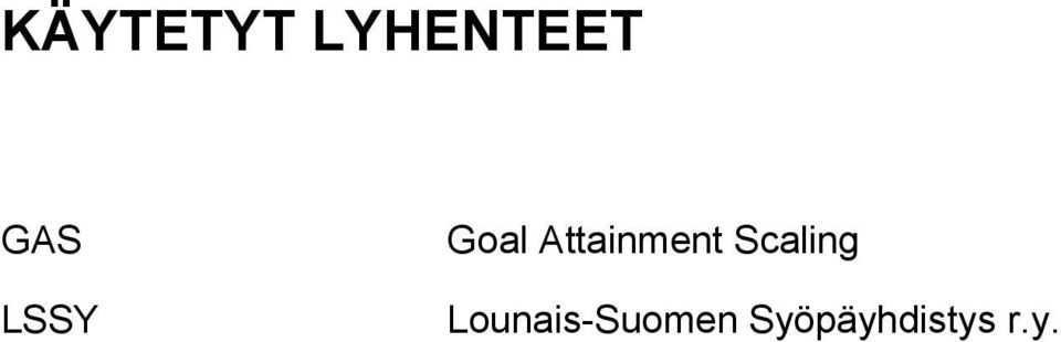 Attainment Scaling