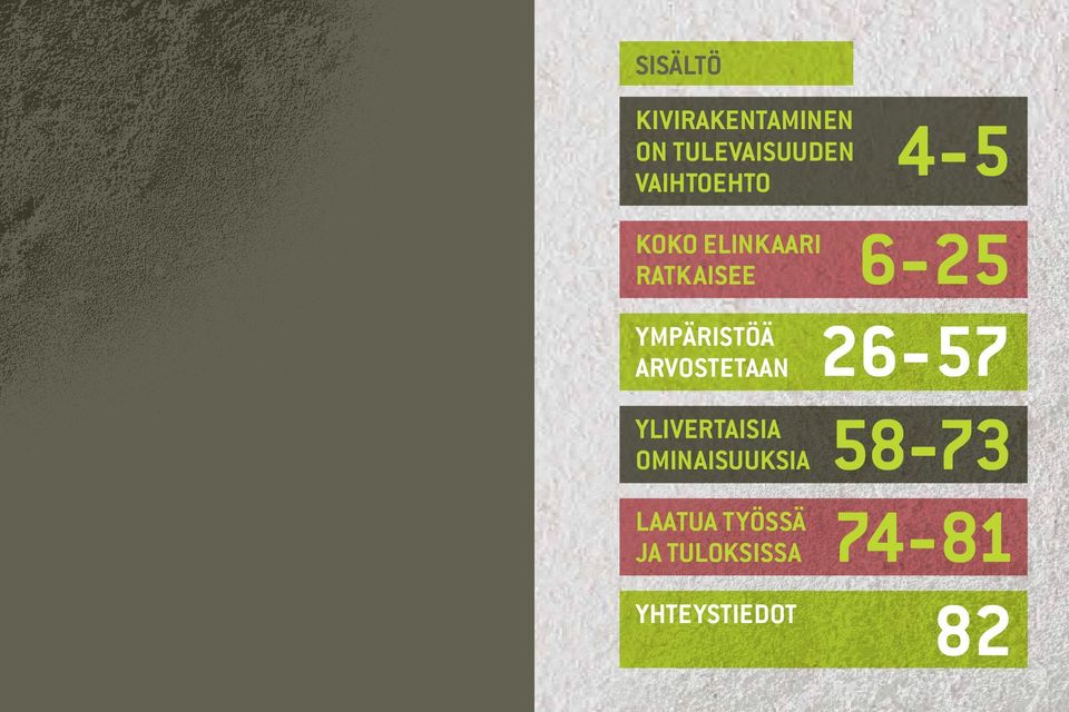 Ympäristöä arvostetaan Ylivertaisia ominaisuuksia