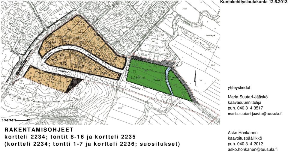 2235 (kortteli 2234; tontti 1-7 ja kortteli 2236; suositukset) Maria Suutari-Jääskö