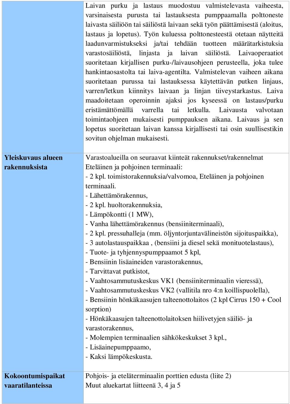 Laivaoperaatiot suoritetaan kirjallisen purku-/laivausohjeen perusteella, joka tulee hankintaosastolta tai laiva-agentilta.