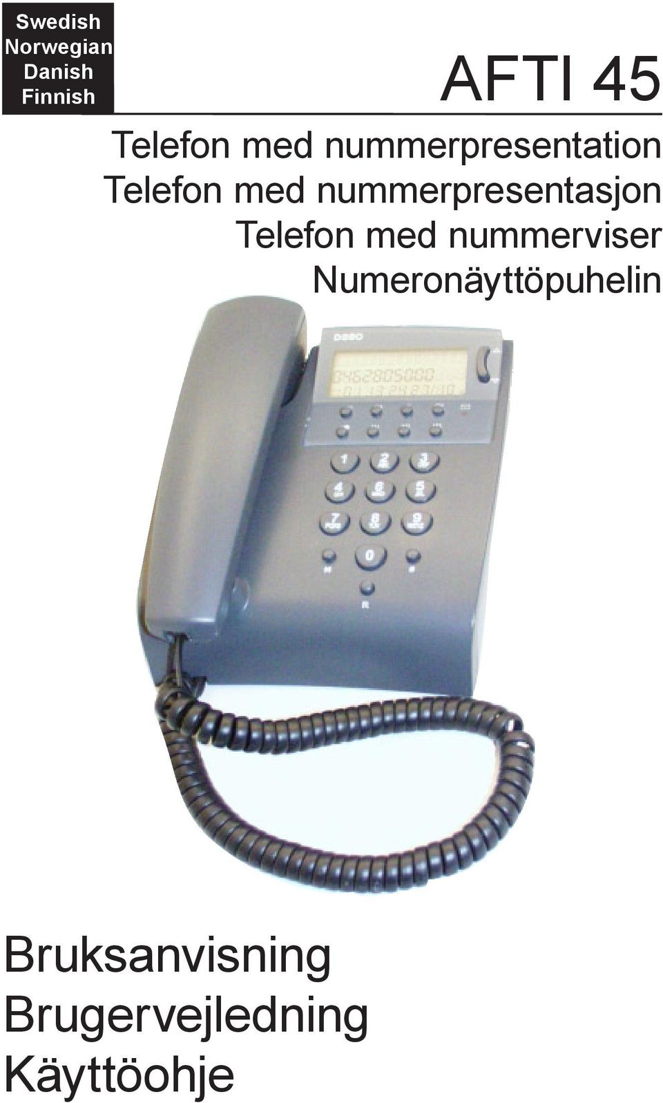 nummerpresentasjon Telefon med nummerviser