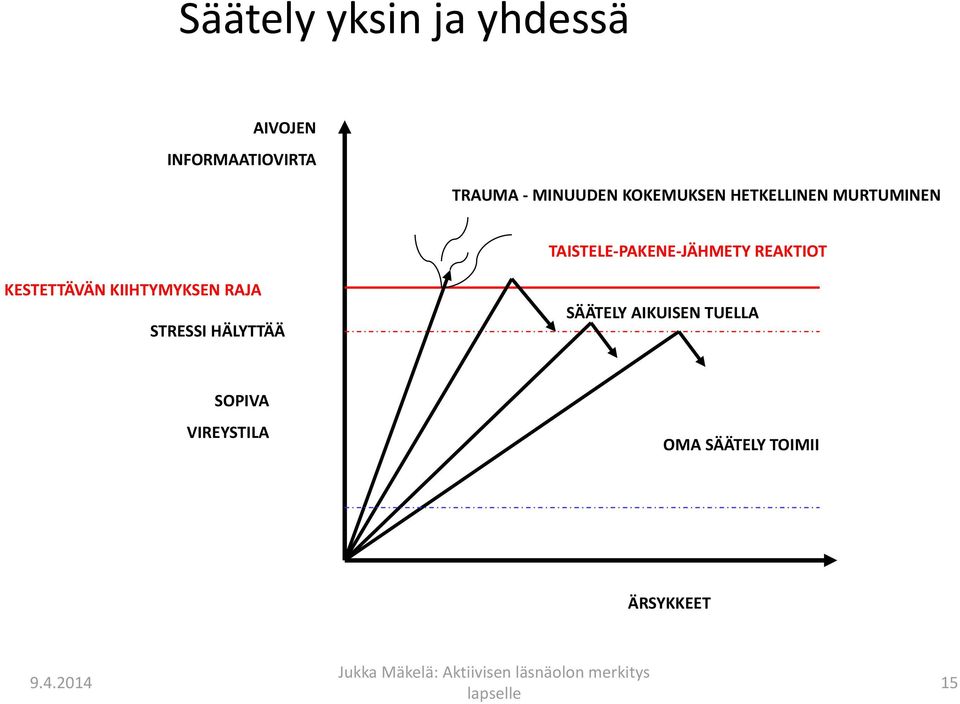 TAISTELE-PAKENE-JÄHMETY REAKTIOT KESTETTÄVÄN KIIHTYMYKSEN RAJA