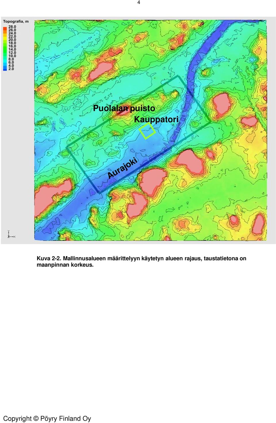 Mallinnusalueen määrittelyyn