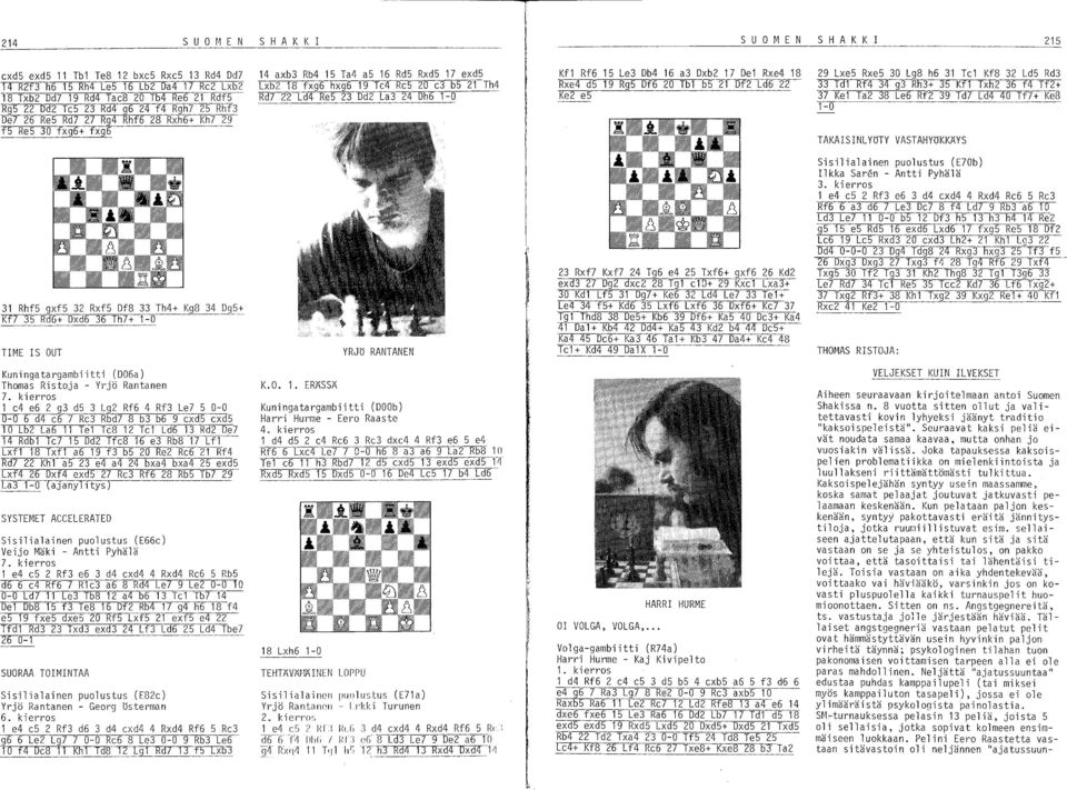 Dd2 La3 24 Dh6 1-0 Kf1 Rf6 15 Le3 Db4 16 a3 Dxb2 17 Del Rxe4 18 Rxe4 d5 19 RgS Df6 20 Tb1 bs 21 Df2 Ld6 22 Ke2 es 29 LxeS RxeS 30 Lg8 h6 31 Tel Kf8 32 LdS Rd3 33 Td1 Rf4 34 g3 Rh3+ 35 Kf1 Txh2 36 f4