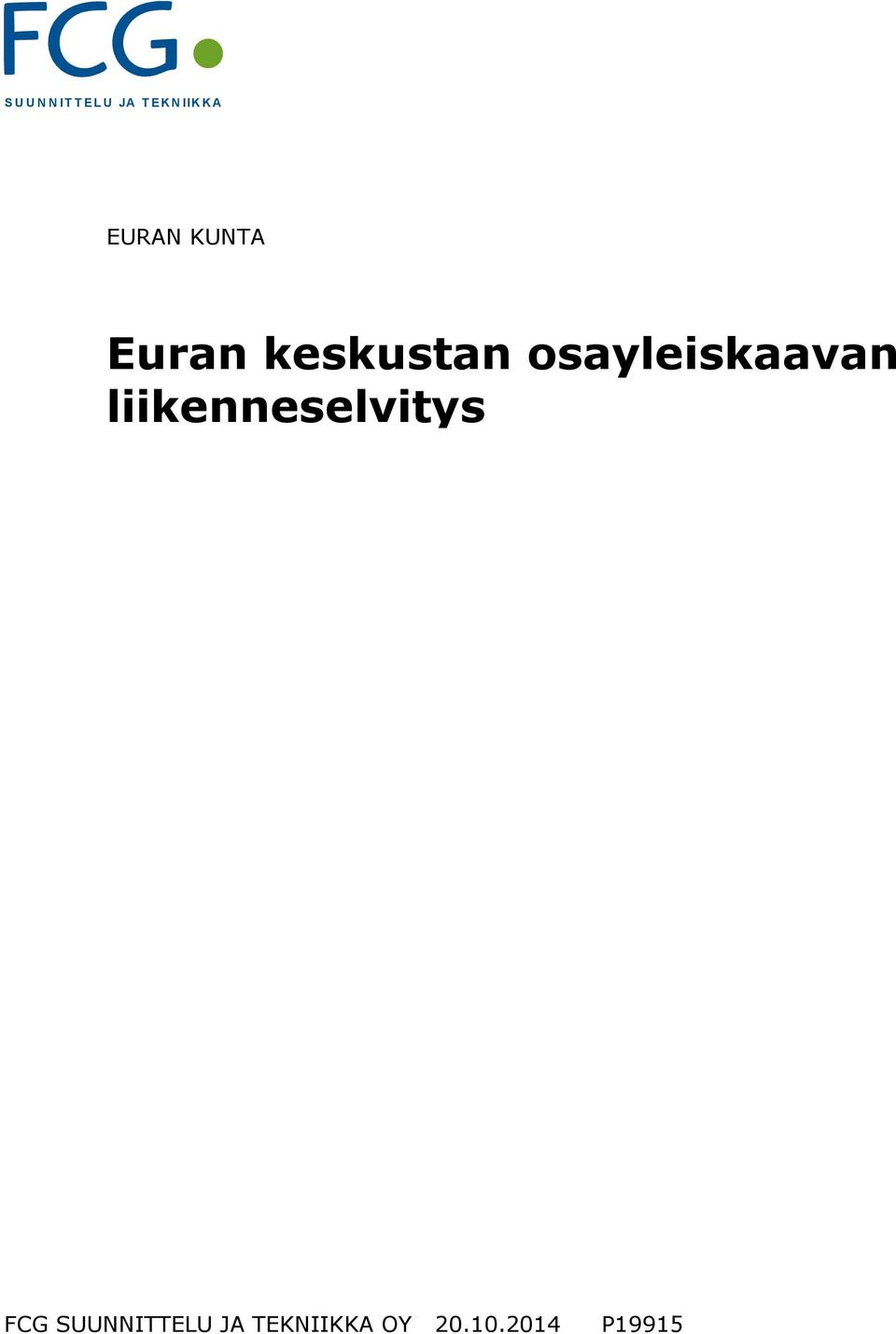 osayleiskaavan liikenneselvitys