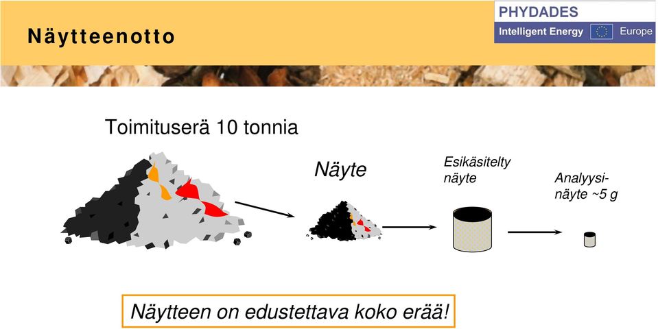 näyte Analyysinäyte ~5 g