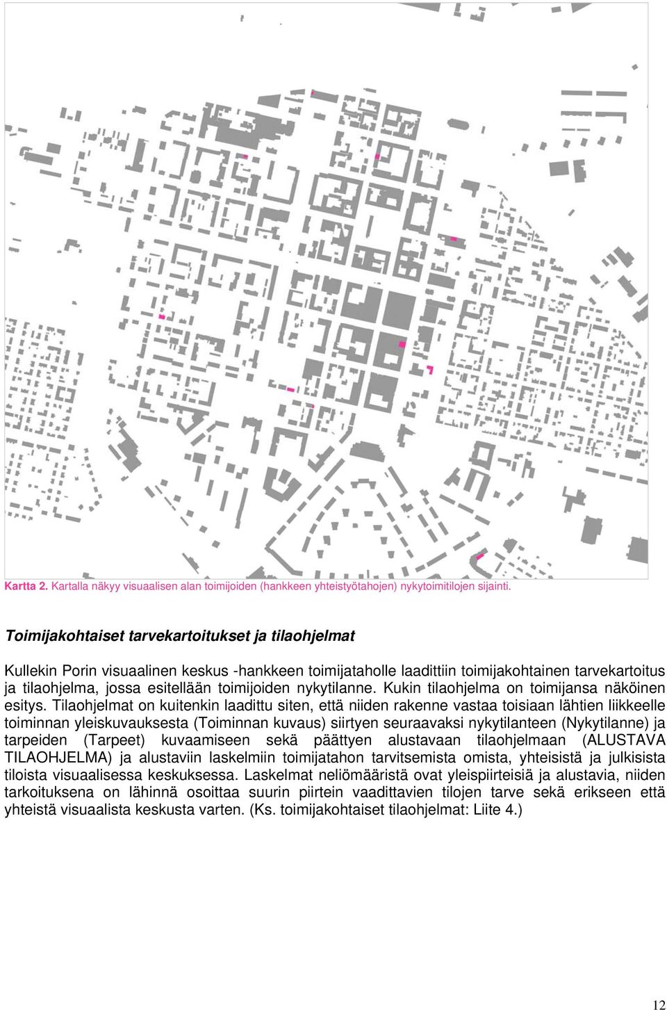 nykytilanne. Kukin tilaohjelma on toimijansa näköinen esitys.