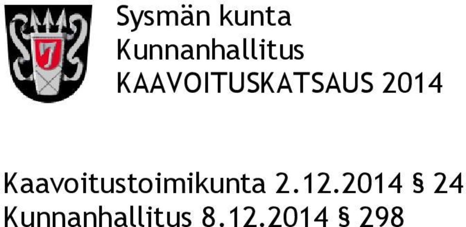 Kaavoitustoimikunta 2.12.