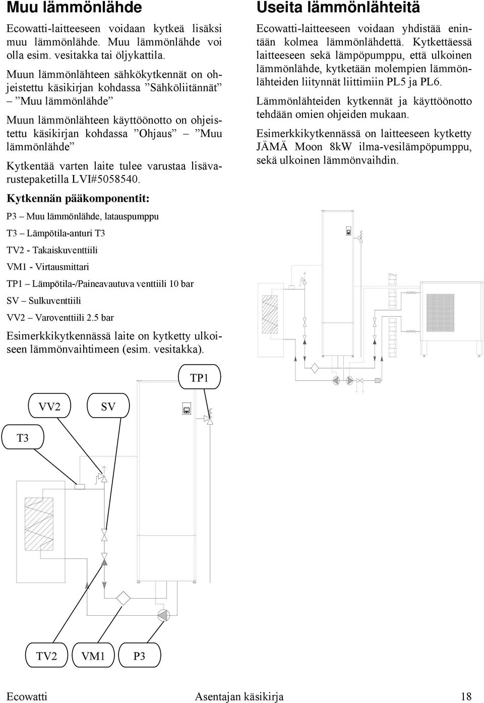 varten laite tulee varustaa lisävarustepaketilla LVI#5058540.