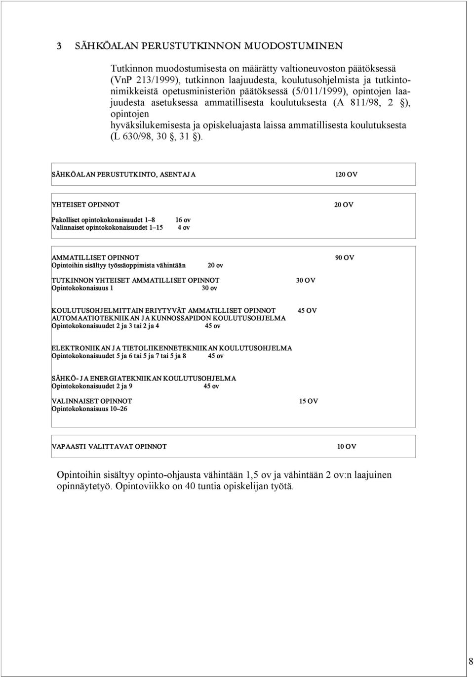 koulutuksesta (L 630/98, 30, 31 ).