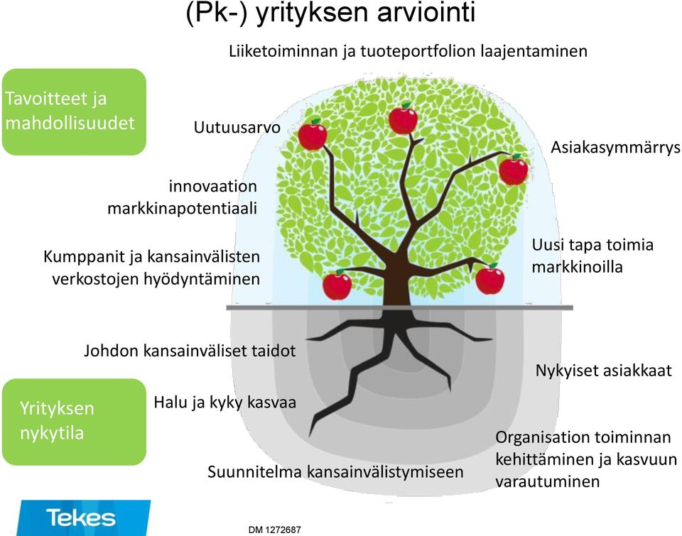 verkostojen hyödyntäminen Uusi tapa toimia markkinoilla Yrityksen nykytila Johdon kansainväliset taidot Halu