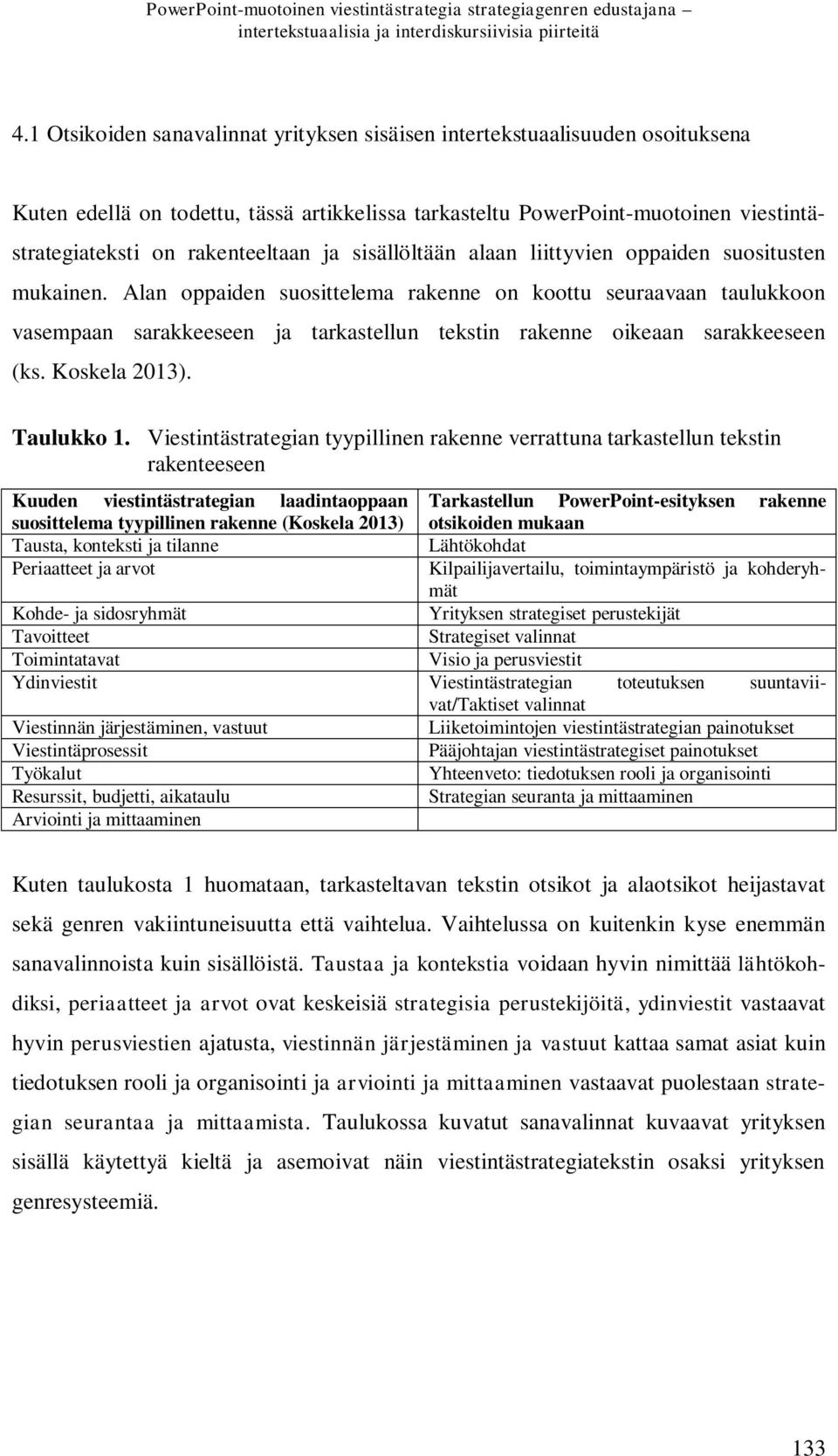 ja sisällöltään alaan liittyvien oppaiden suositusten mukainen.