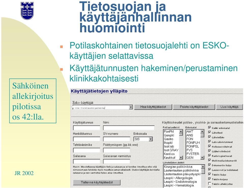 Potilaskohtainen tietosuojalehti on ESKOkäyttäjien