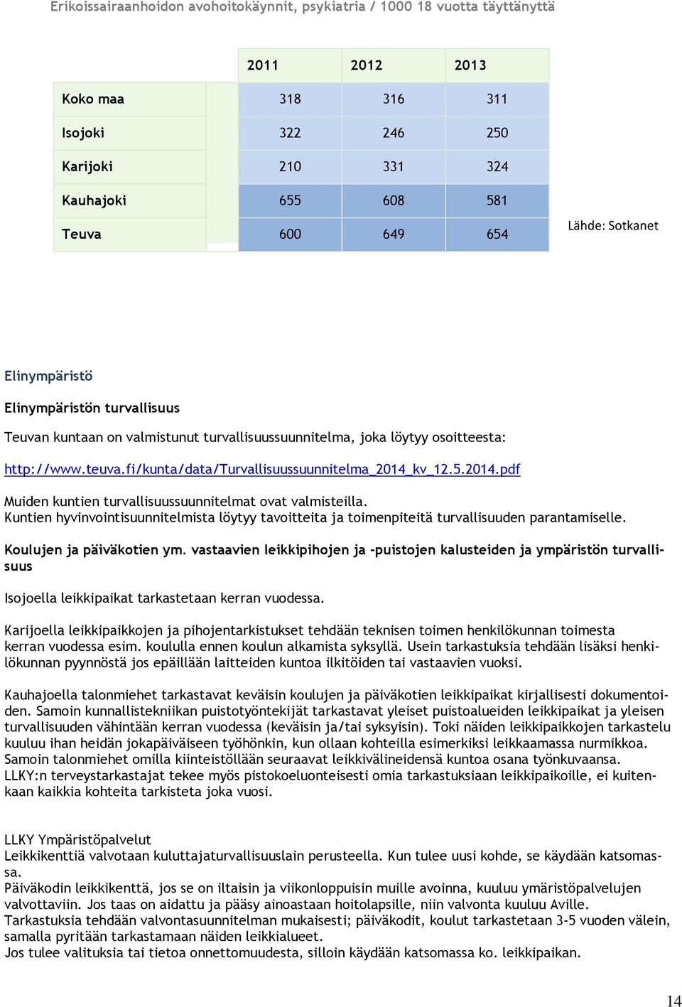 fi/kunta/data/turvallisuussuunnitelma_2014_kv_12.5.2014.pdf Muiden kuntien turvallisuussuunnitelmat ovat valmisteilla.