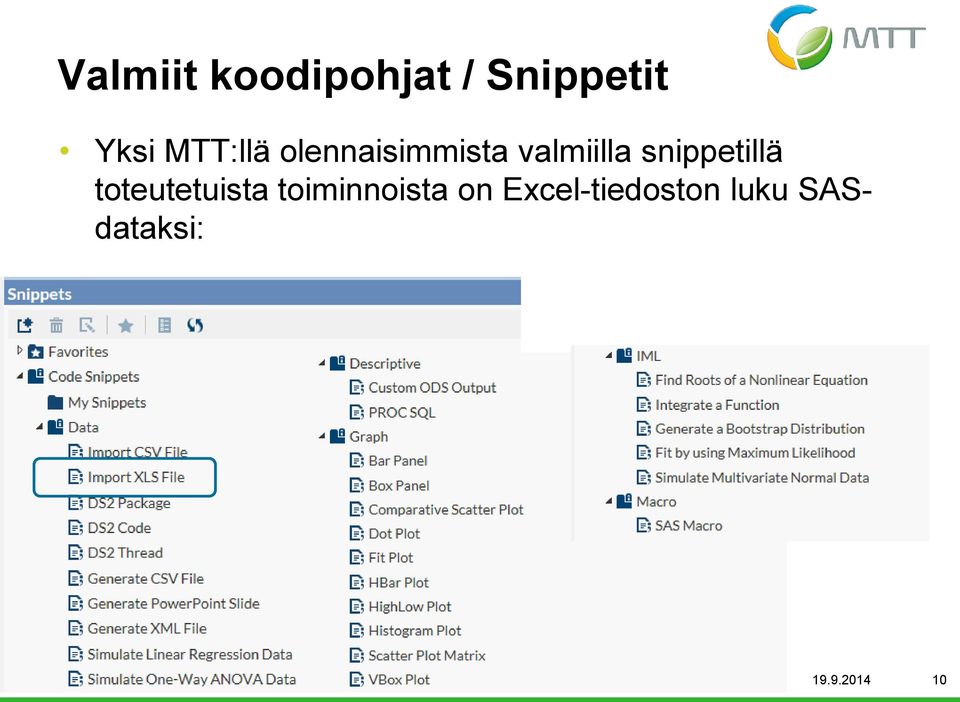 toteutetuista toiminnoista on Excel-tiedoston