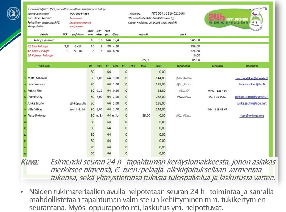 laskutusta varten.