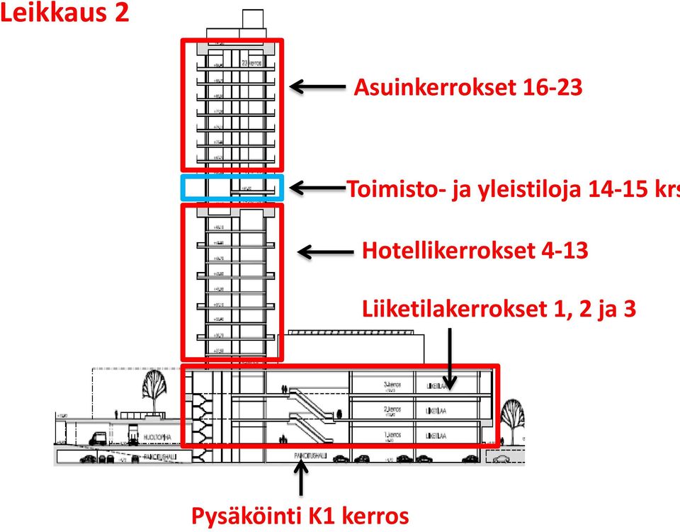 Hotellikerrokset 4-13