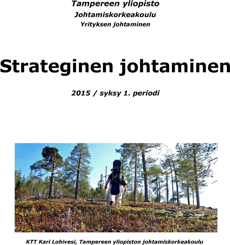 johtaminen 2015 / syksy 1.