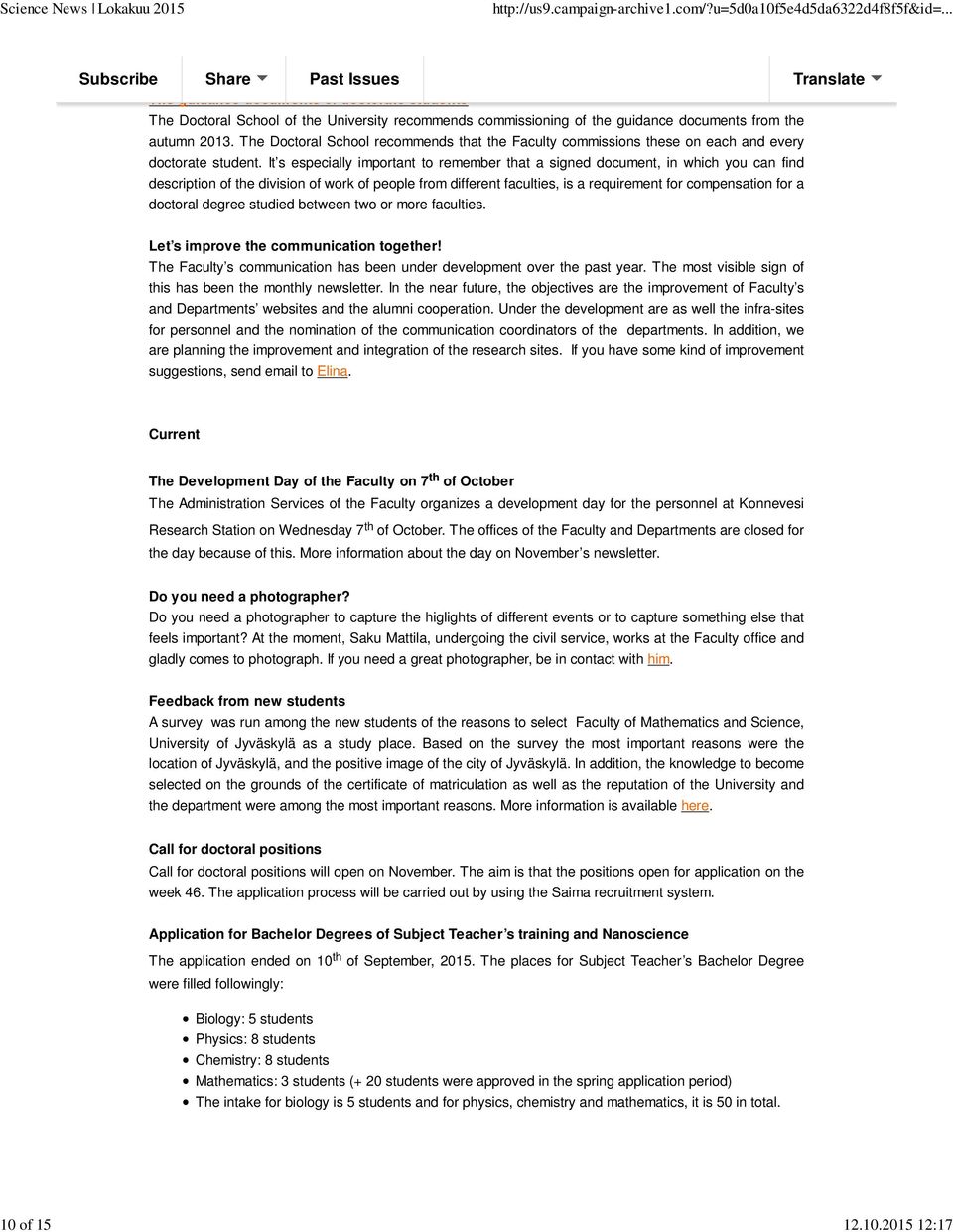 It s especially important to remember that a signed document, in which you can find description of the division of work of people from different faculties, is a requirement for compensation for a