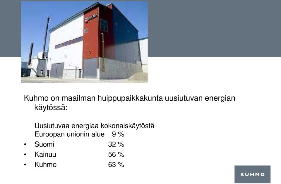 energiaa kokonaiskäytöstä Euroopan