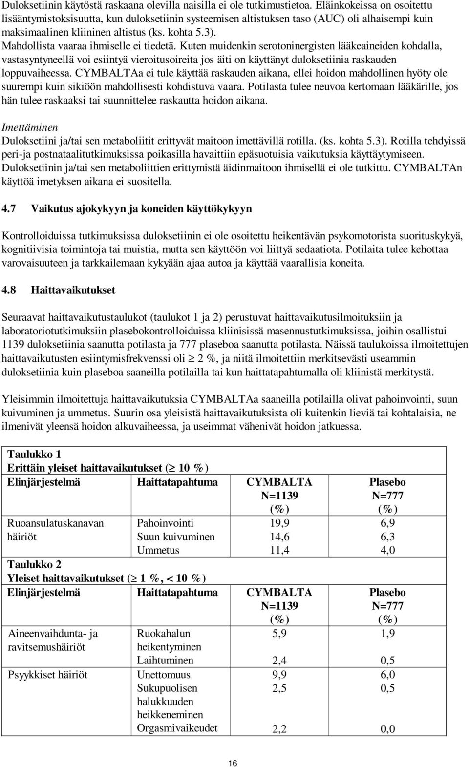 Mahdollista vaaraa ihmiselle ei tiedetä.