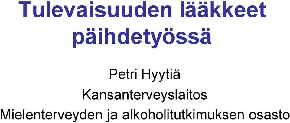 Kansanterveyslaitos