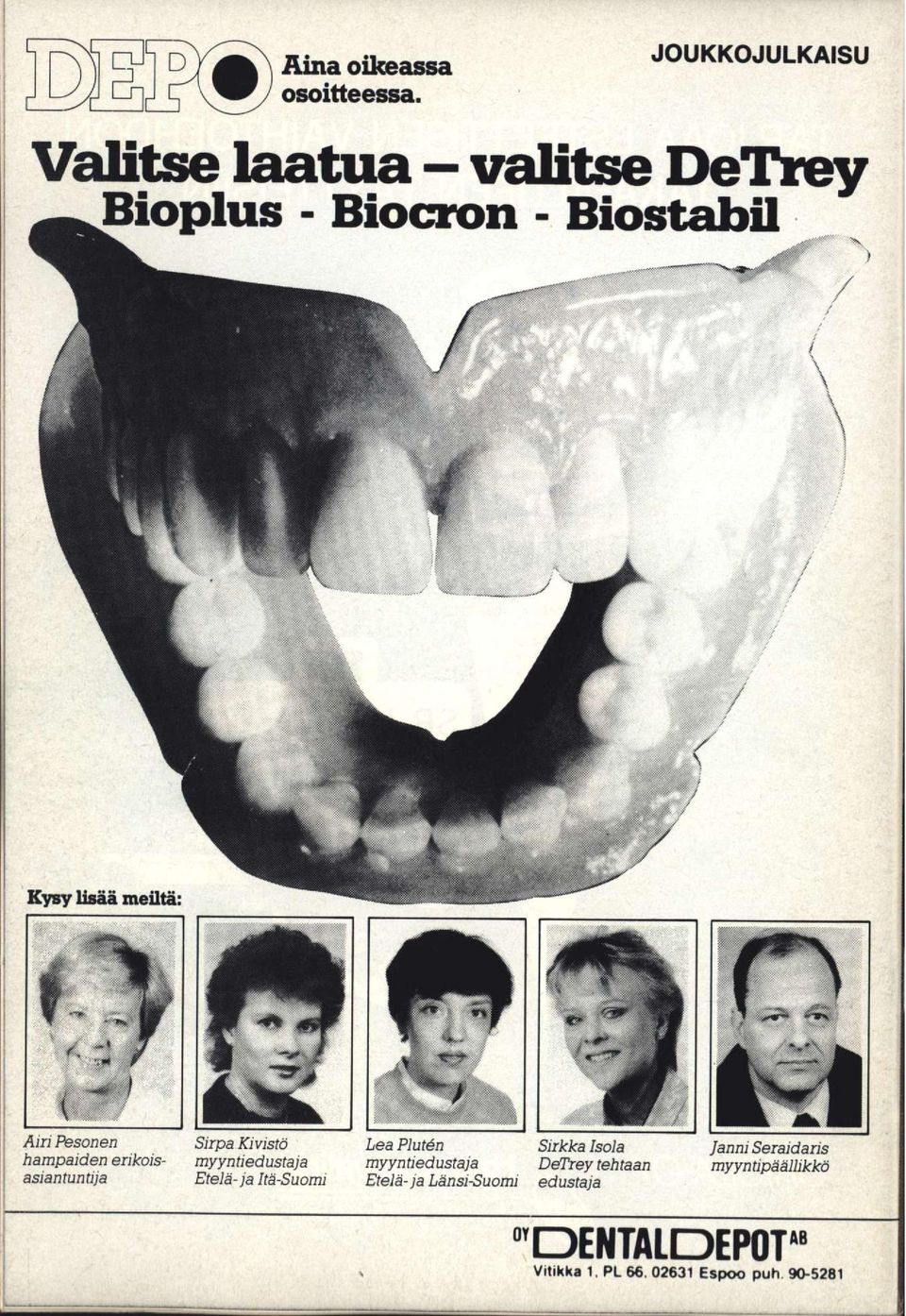 DeTrey Bioplus - Biocron - Biostabil