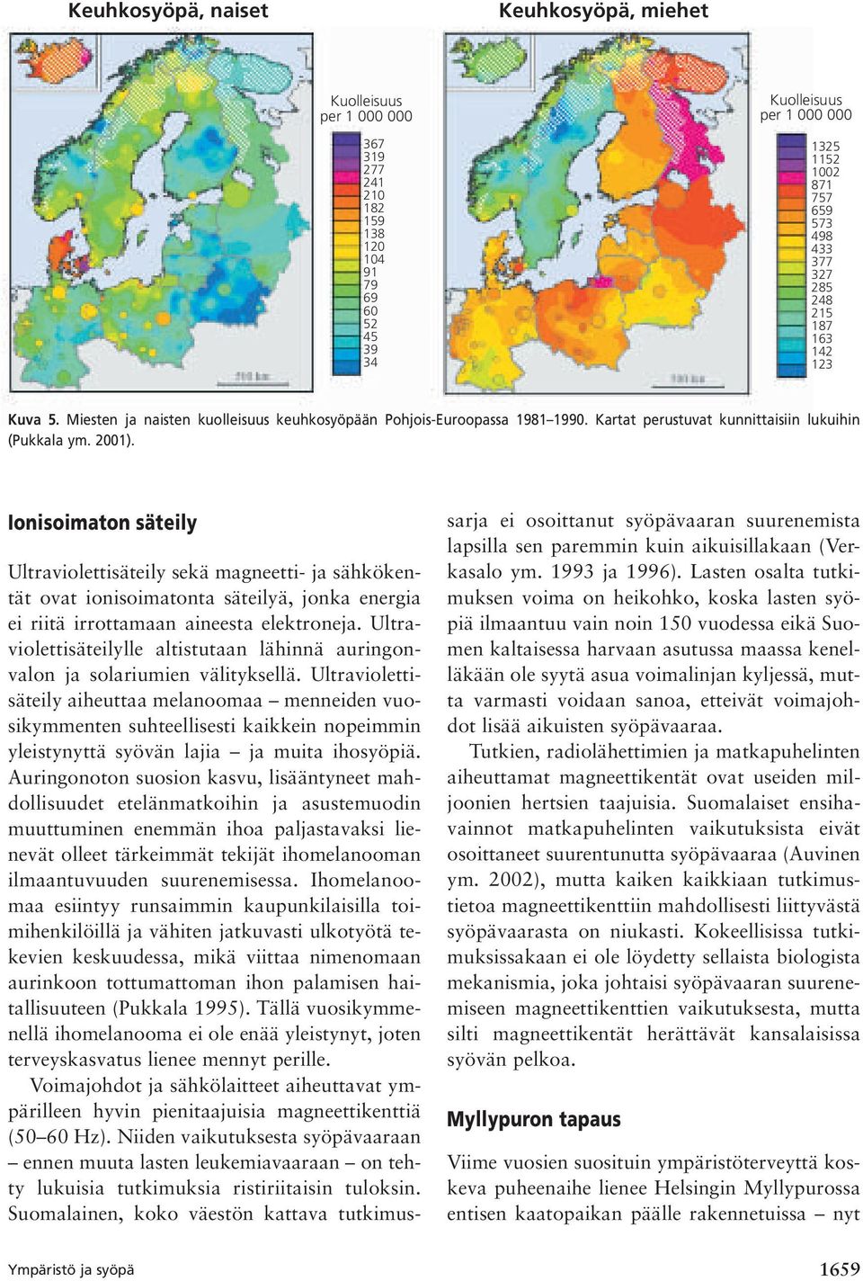 Ionisoimaton säteily Ultraviolettisäteily sekä magneetti- ja sähkökentät ovat ionisoimatonta säteilyä, jonka energia ei riitä irrottamaan aineesta elektroneja.