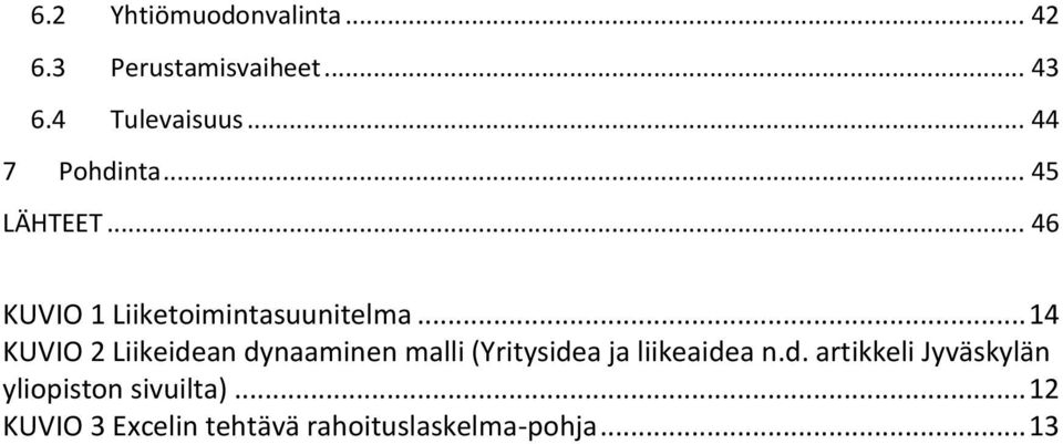 .. 14 KUVIO 2 Liikeidean dynaaminen malli (Yritysidea ja liikeaidea n.d. artikkeli Jyväskylän yliopiston sivuilta).