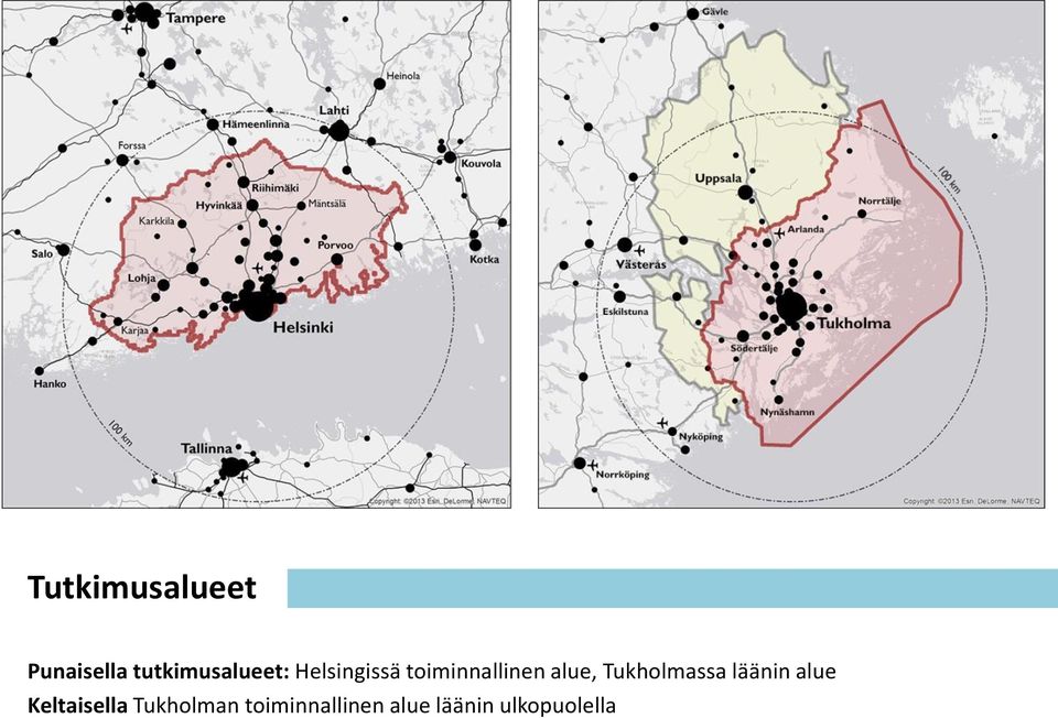 toiminnallinen alue, Tukholmassa läänin