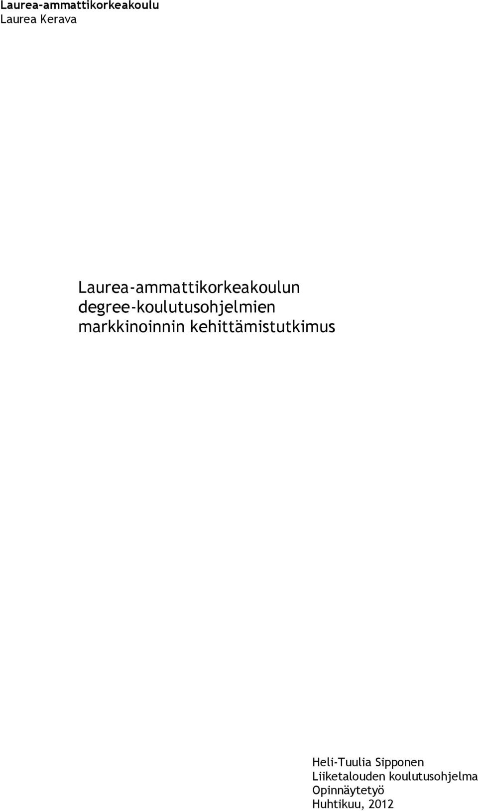 degree-koulutusohjelmien markkinoinnin