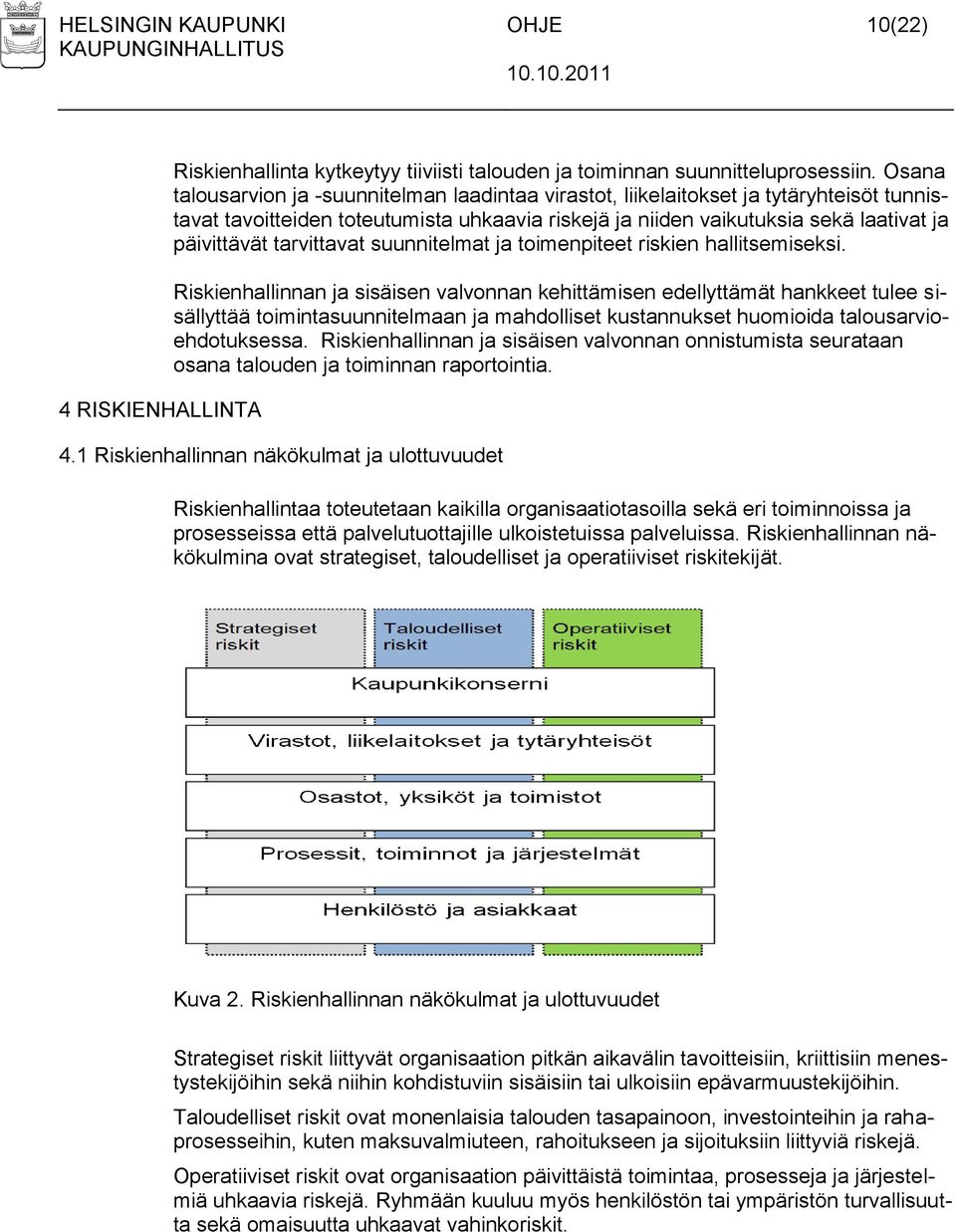 tarvittavat suunnitelmat ja toimenpiteet riskien hallitsemiseksi.