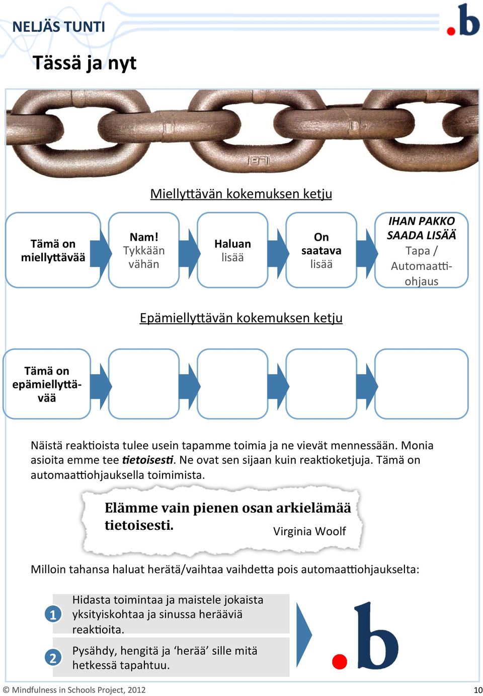 tapamme toimia ja ne vievät mennessään. Monia asioita emme tee %etoises%. Ne ovat sen sijaan kuin reakeoketjuja. Tämä on automaarohjauksella toimimista.