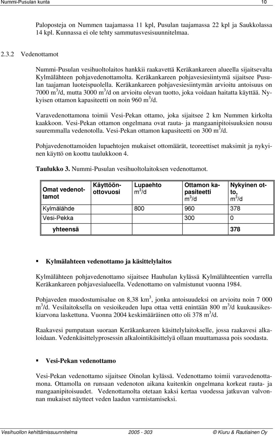 Keräkankareen pohjavesiesiintymä sijaitsee Pusulan taajaman luoteispuolella.