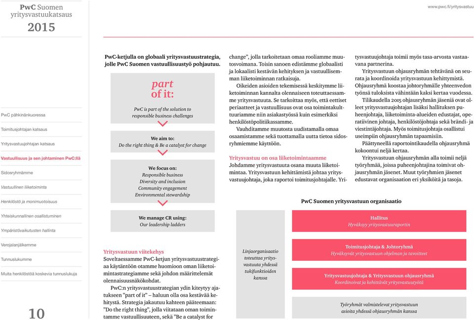 engagement Environmental stewardship change, jolla tarkoitetaan omaa rooliamme muutosvoimana.